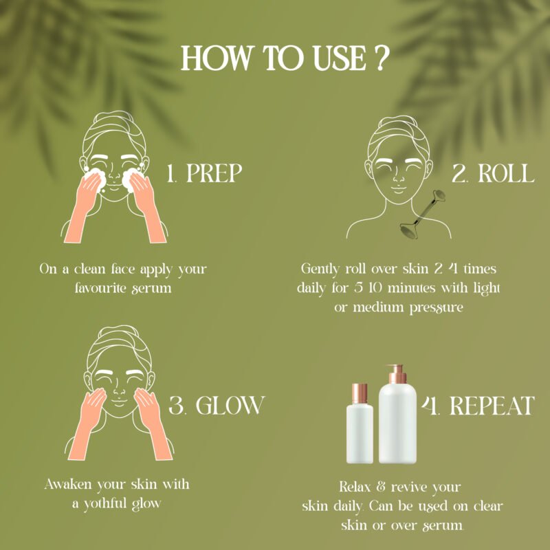 Gua Sha Stone Jade Roller Massager for Face - Image 4